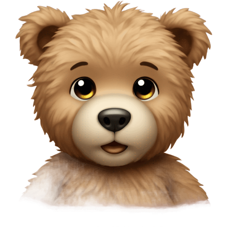 Cute Hairy Baby Teddy Bear emoji