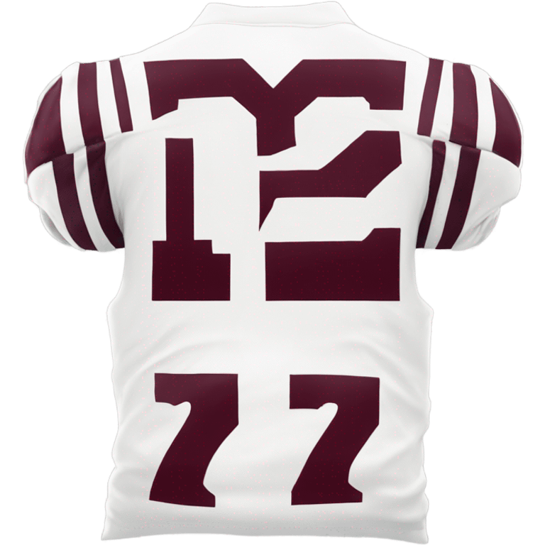 White Texas a&m 12th man maroon jersey  emoji