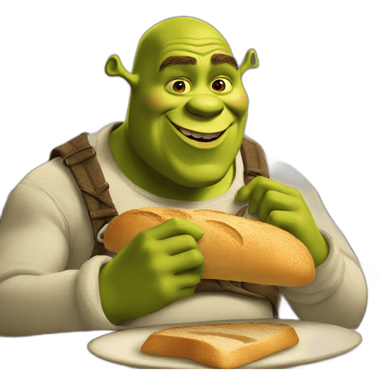 Shrek eat bread emoji