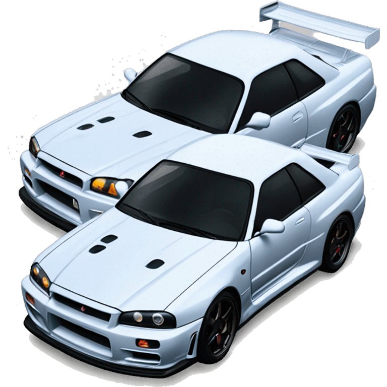 Skyline r34 car  emoji