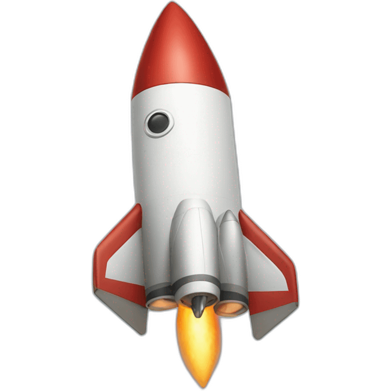 Rocket with Redbelly on it emoji