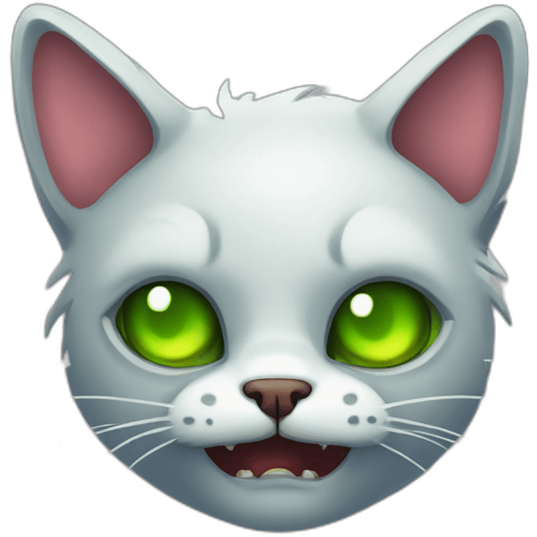 Zombie cat emoji