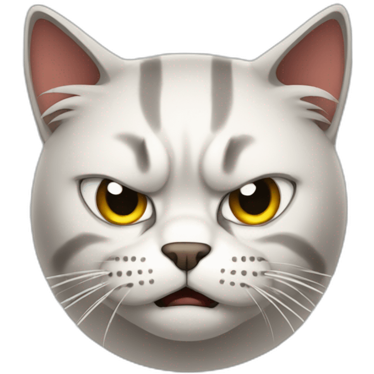 very angry cat emoji