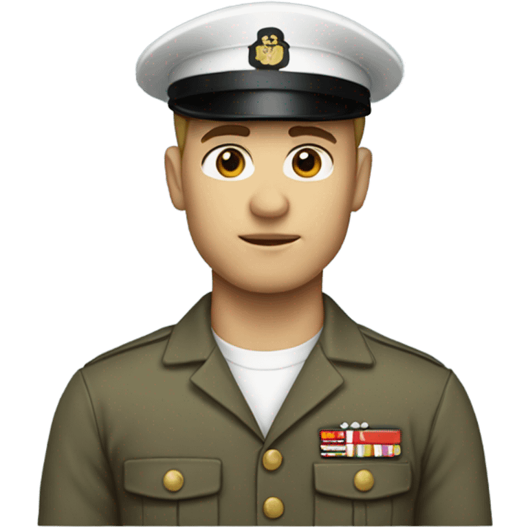 Marine crew member with white skin emoji