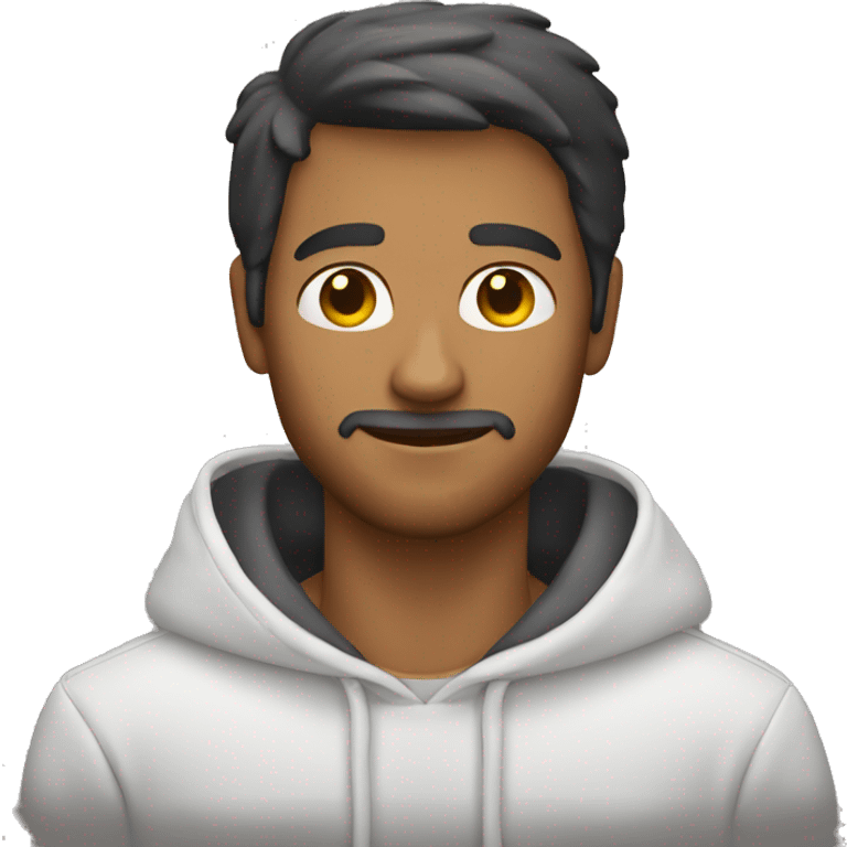 Hombre con capucha  emoji