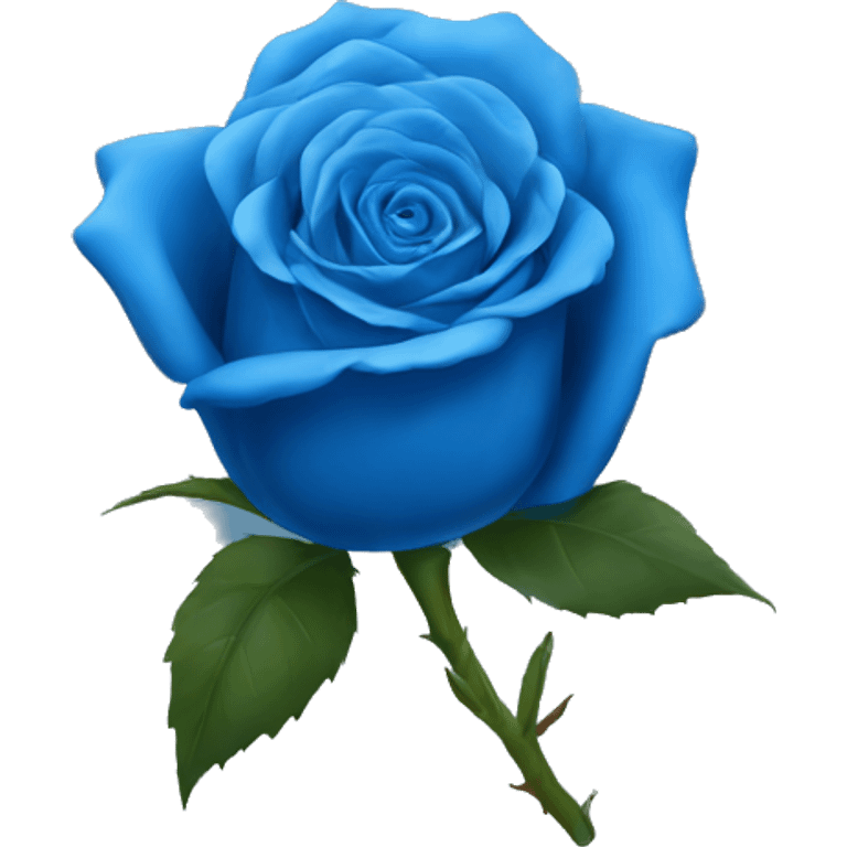 blue rose emoji