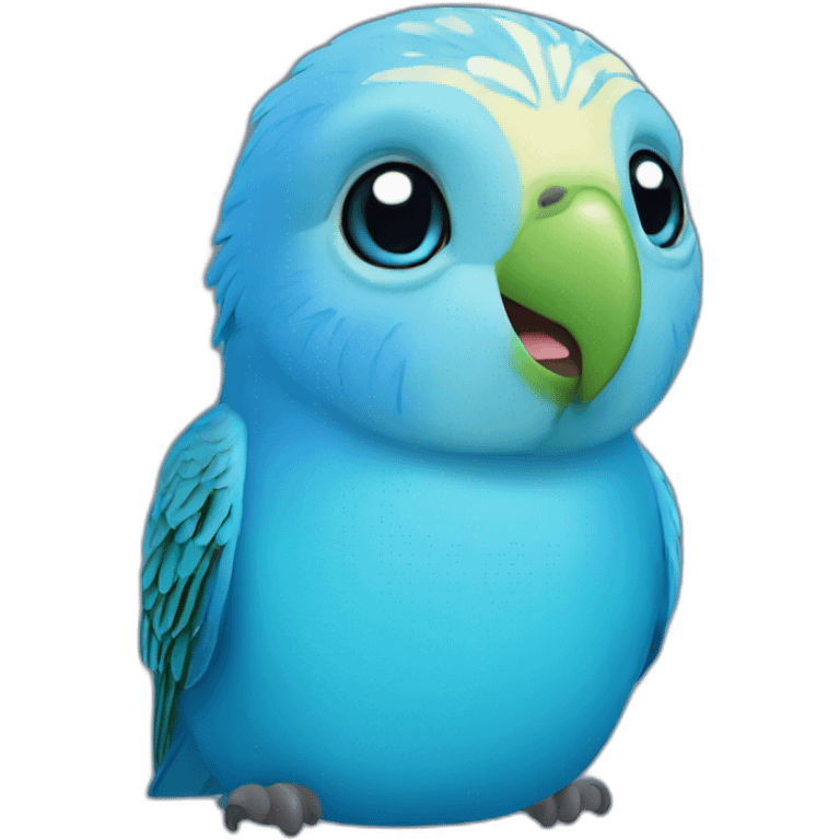 blue budgerigar emoji