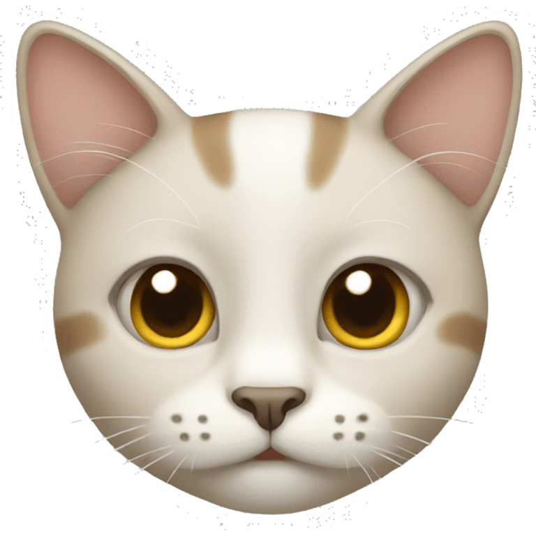 Neutral Face cat emoji