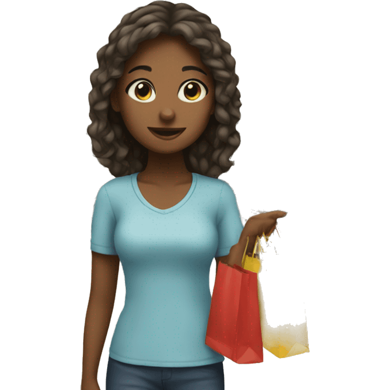 Girl shopping emoji