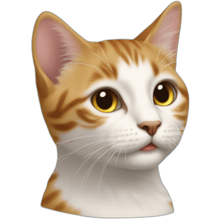 Gatto allegro sdraiato emoji