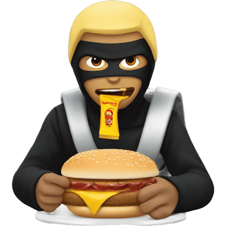 Ninja eating McDonald’s emoji