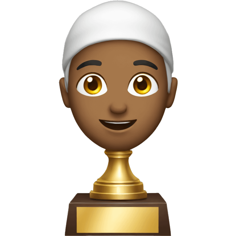 Muslim  winning trophy emoji