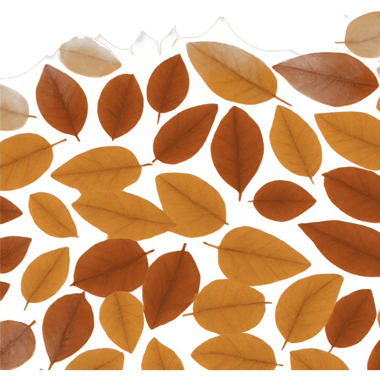 Autumn brown leaves  emoji