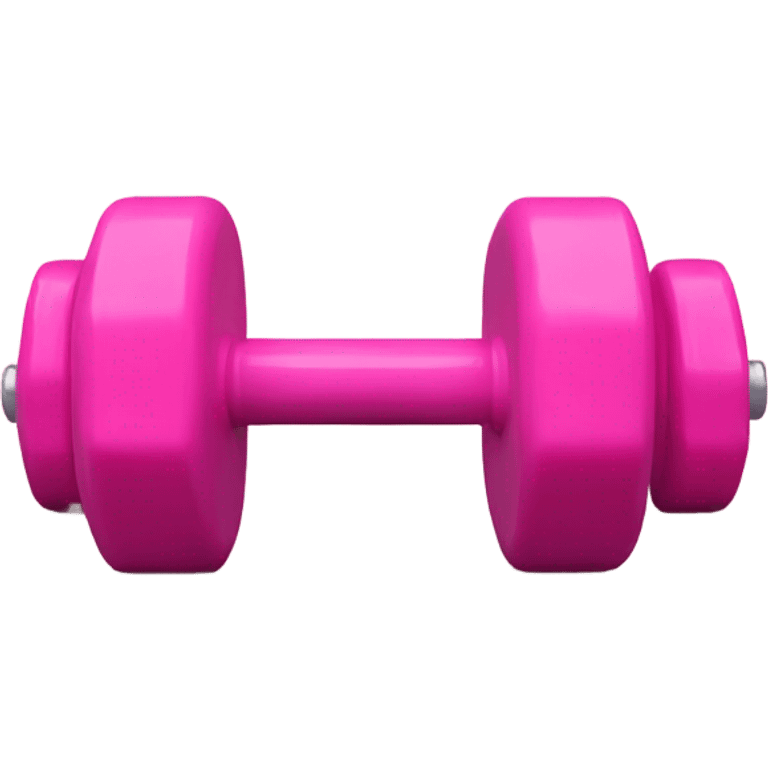 Pink dumbells emoji