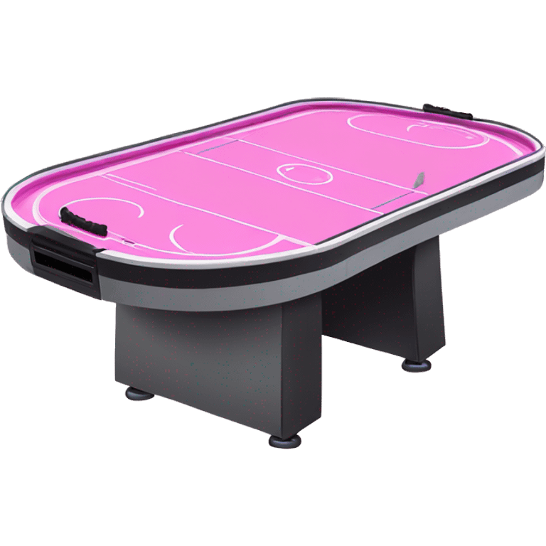 Pink air-hockey table emoji