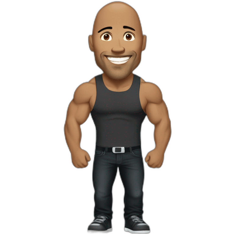 the rock typing lettop emoji