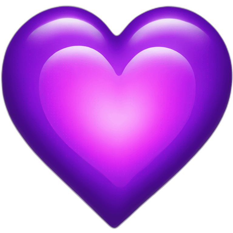 magic bright purple heart emoji