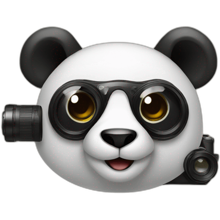 panda with a camera emoji