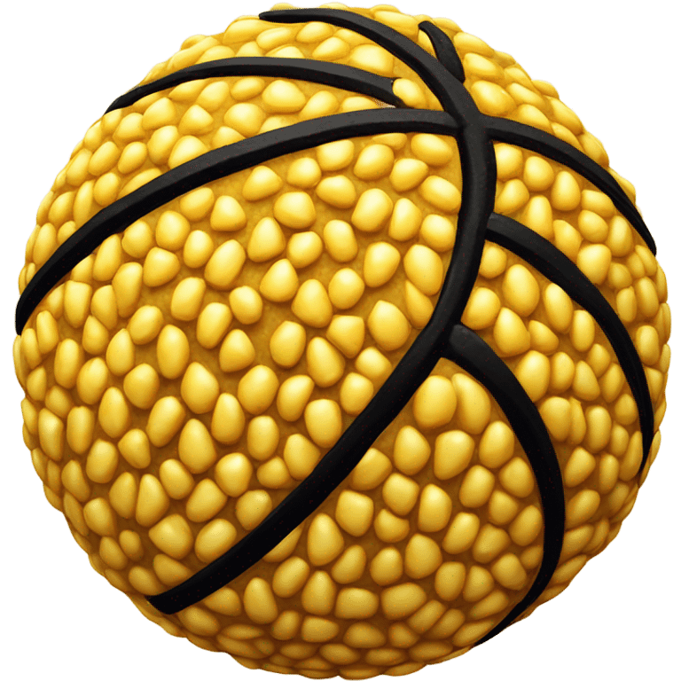 Ball made of corn emoji