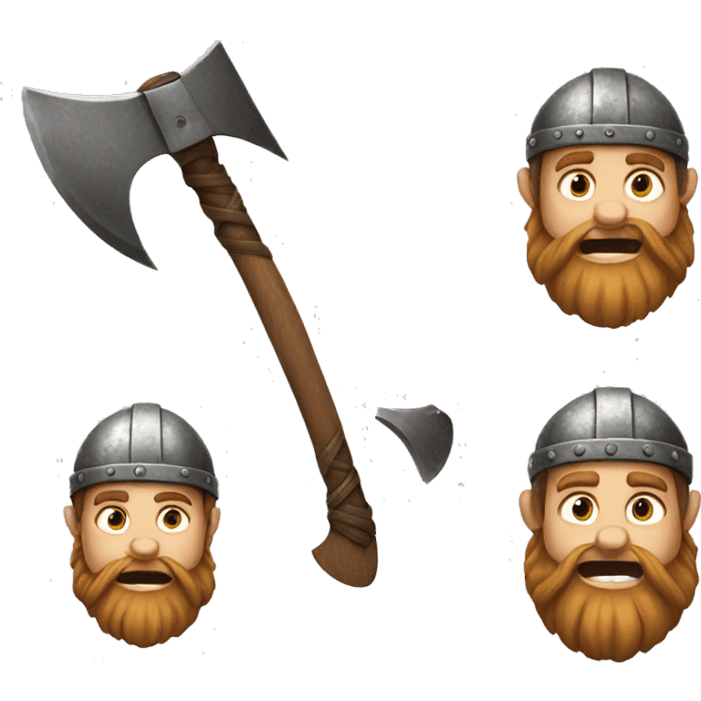 Viking boy win axe emoji