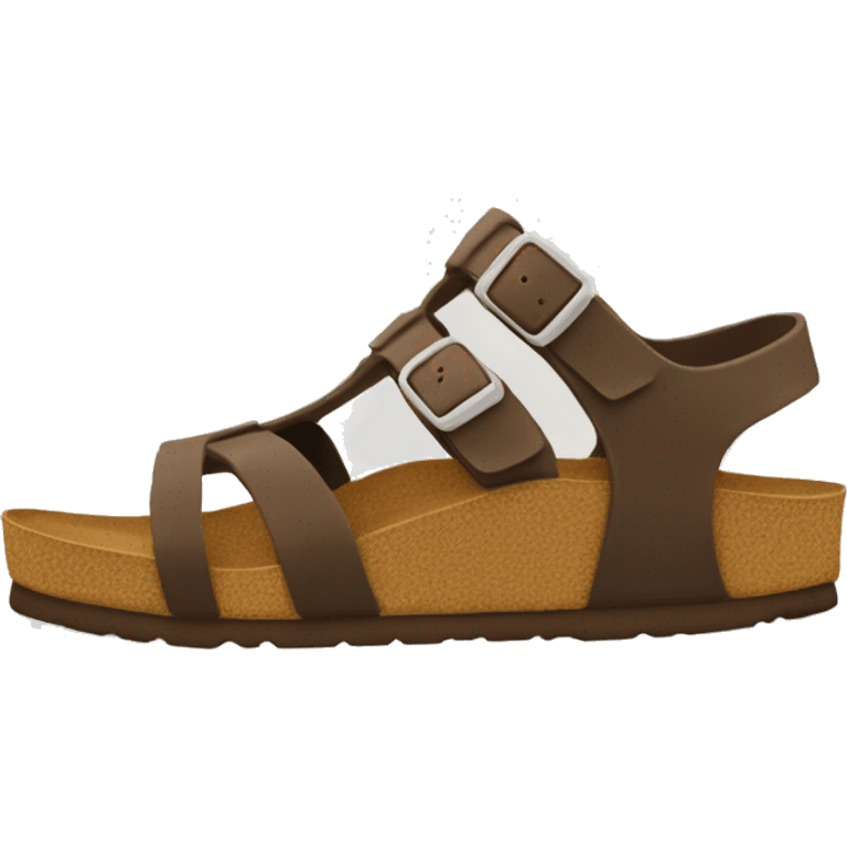 quelqu'un qui porte des birkenstock moche mais comfortable emoji