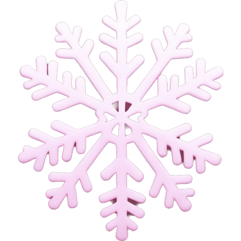 Light pink snowflake emoji