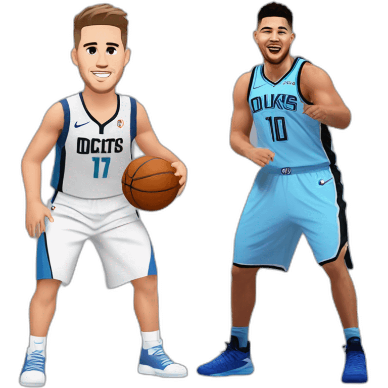 Luka Doncic vs Devin Booker emoji