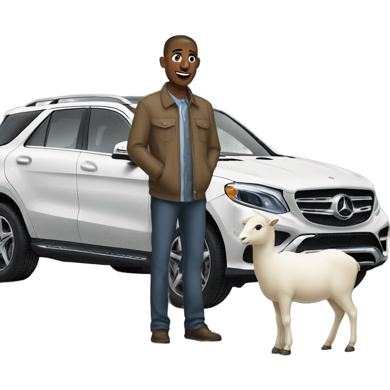 Matt with Mercedes ewe emoji