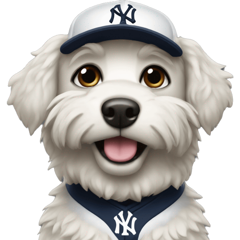 Dog that is a yankee fan emoji