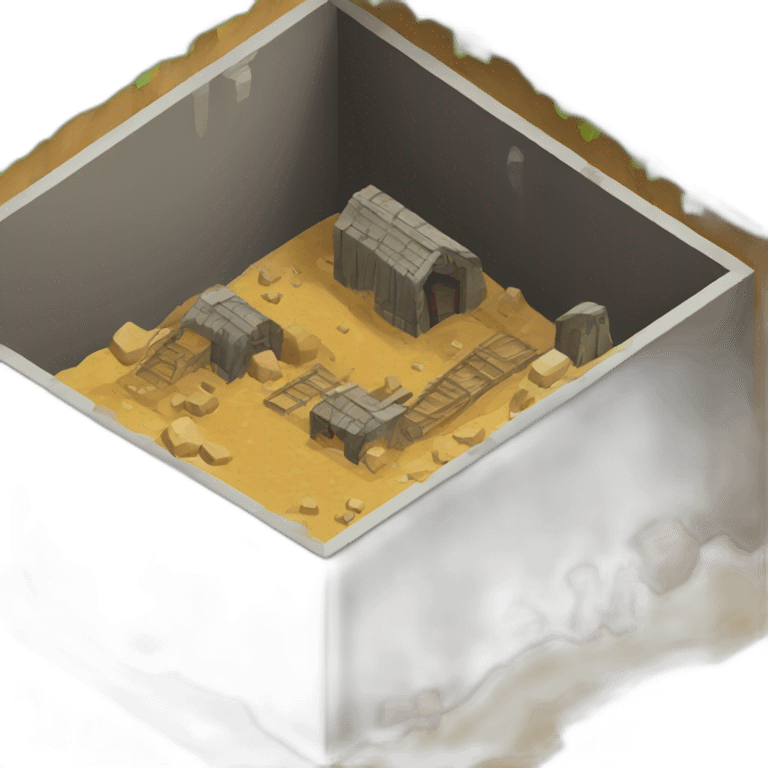 isometric mineshaft emoji