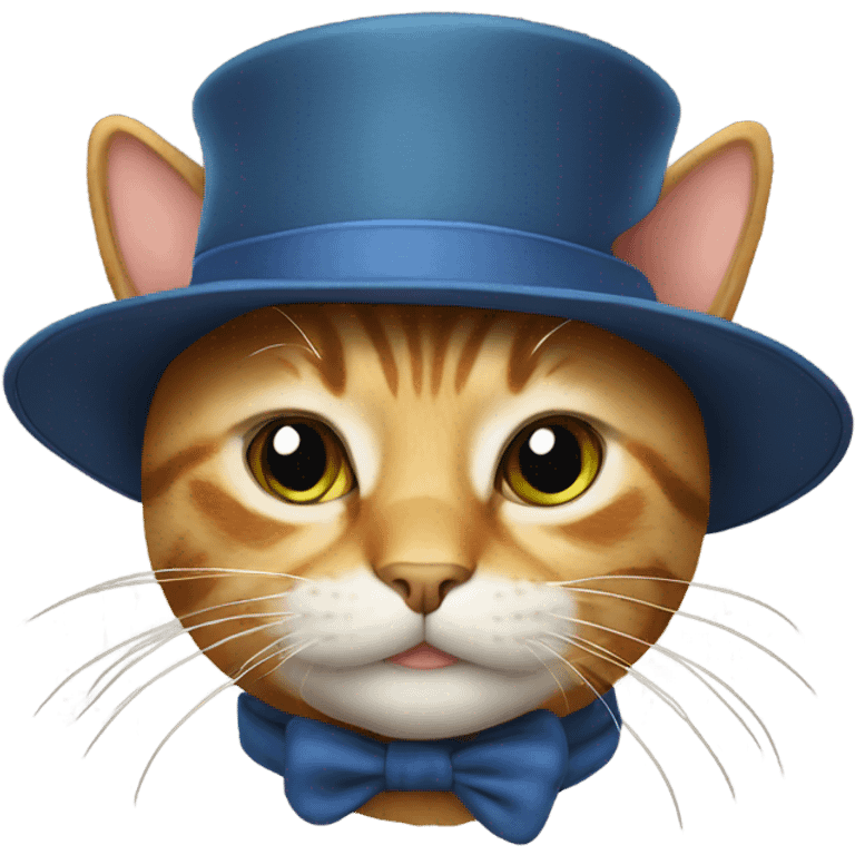 Cat with hat emoji