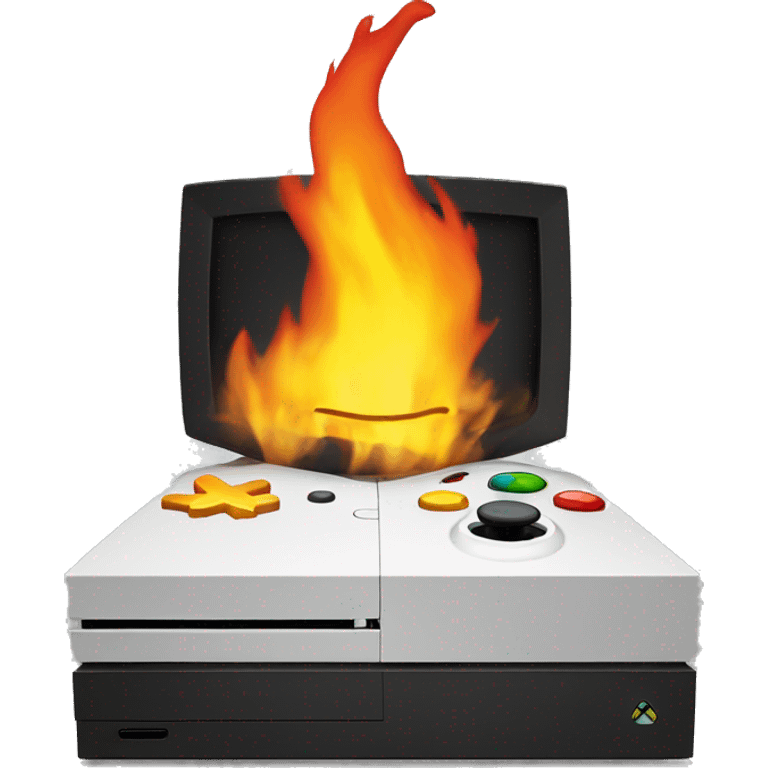 Xbox on fire  emoji