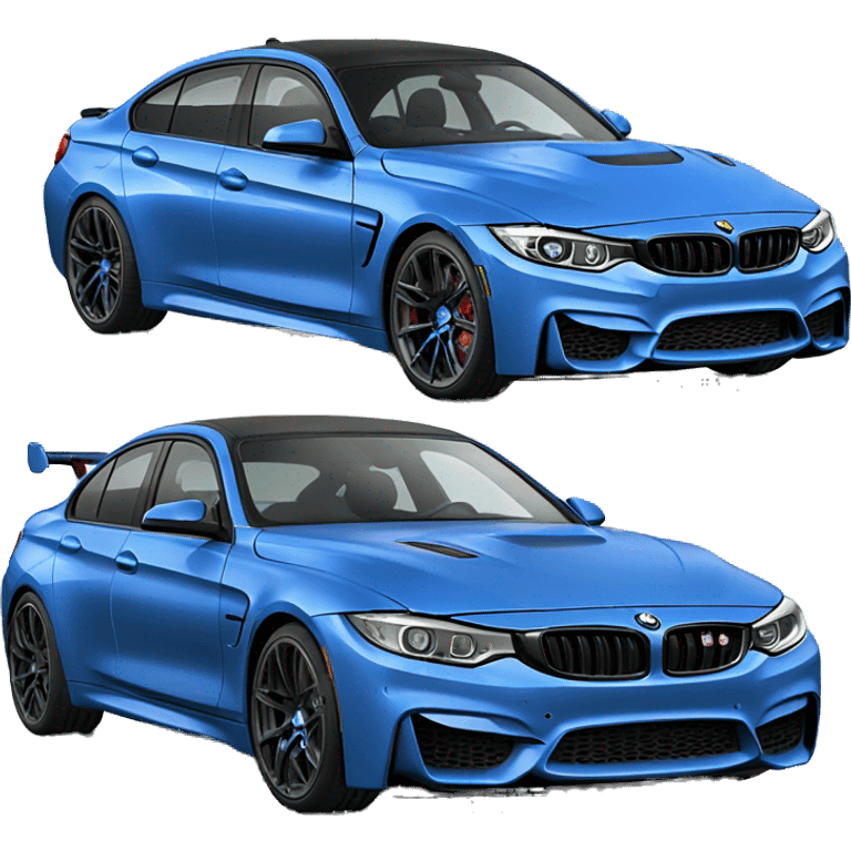 blue M4 Competition 4 door emoji