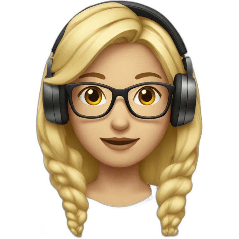 blonde-haired-girl-with-the-glasses-and-headphones emoji