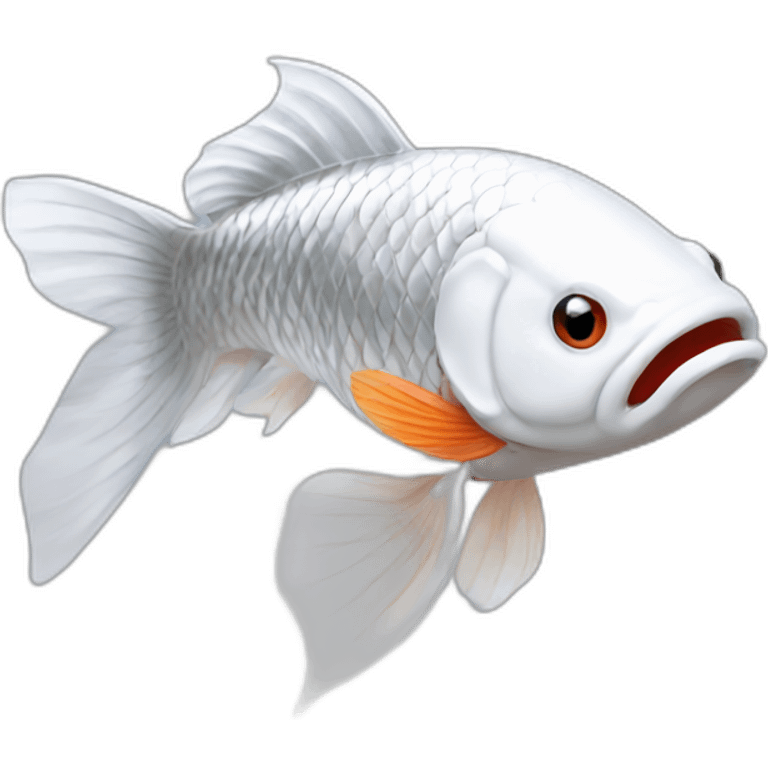 silver-koi-side-view emoji