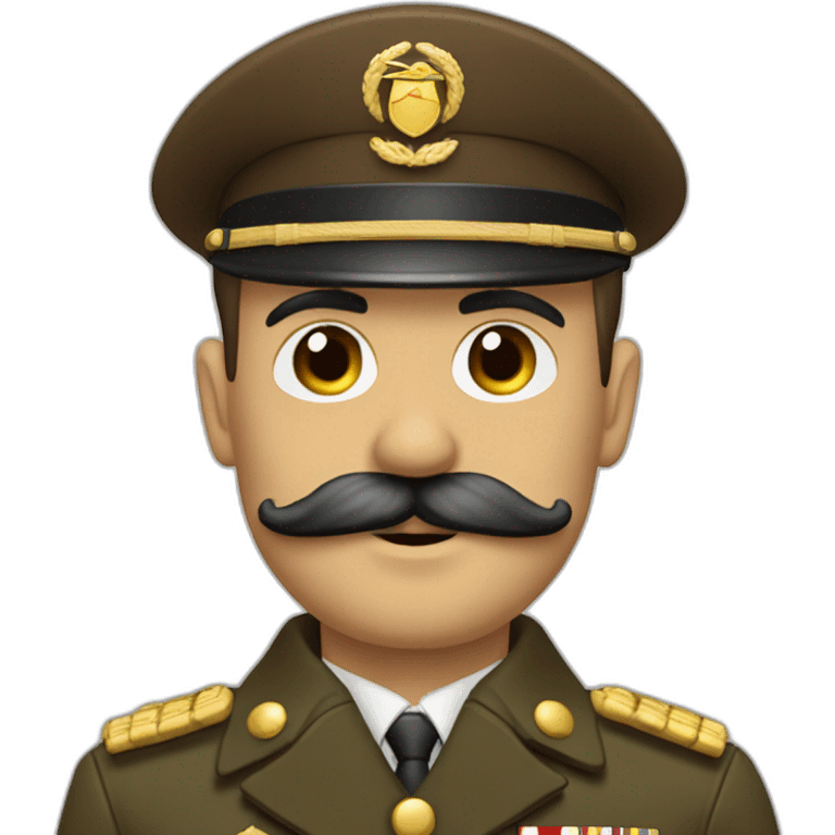 Adolfff-hitlrr-wearing-brown-military-suit-comb-mustache emoji