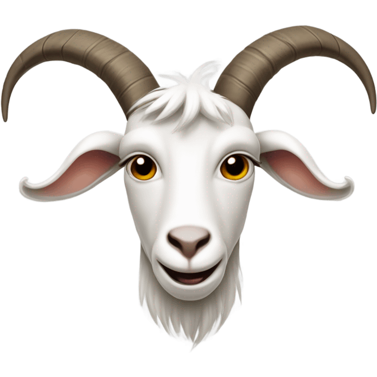 White goat head emoji