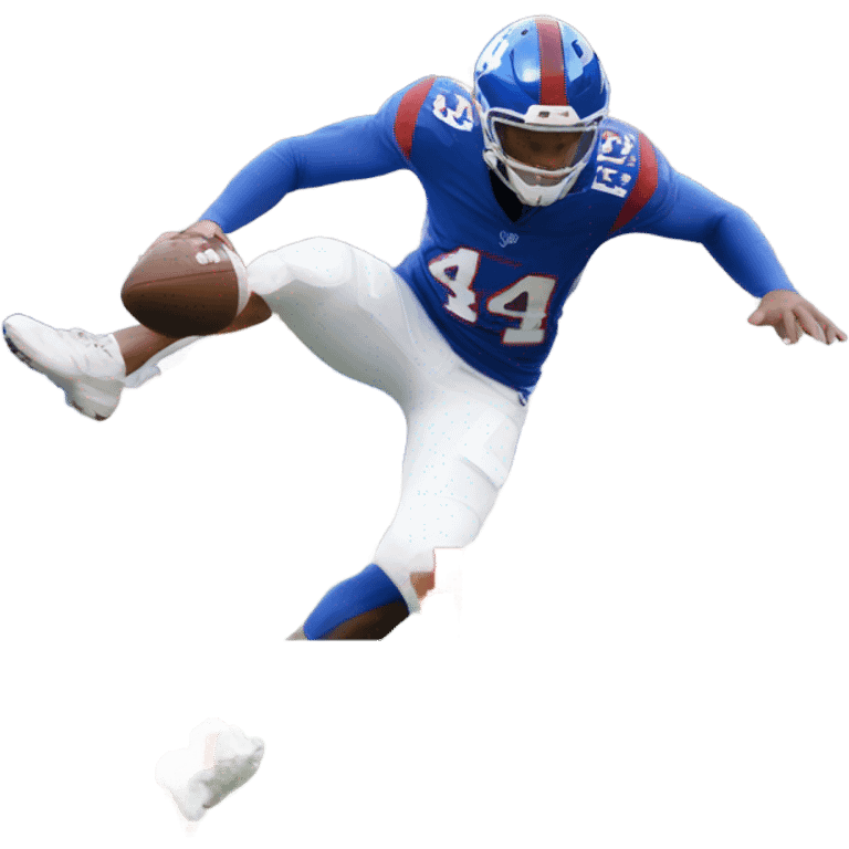 Josh allen hurdling a player emoji