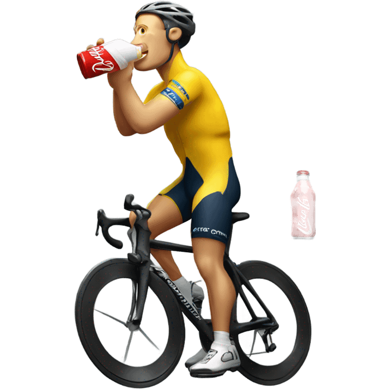 Lance Armstrong drinking Coke emoji