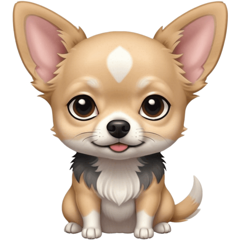 Shizu Chihuahua grey and black fur emoji