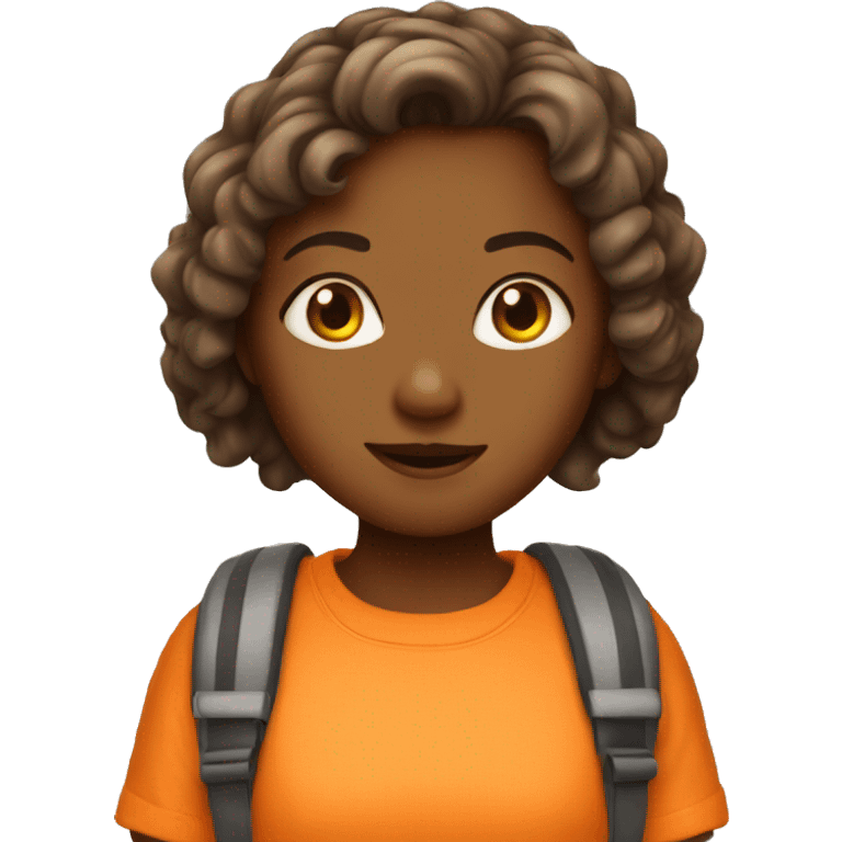 orange girl  emoji