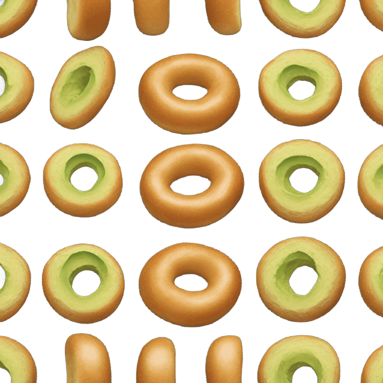 bagel with avocado  emoji