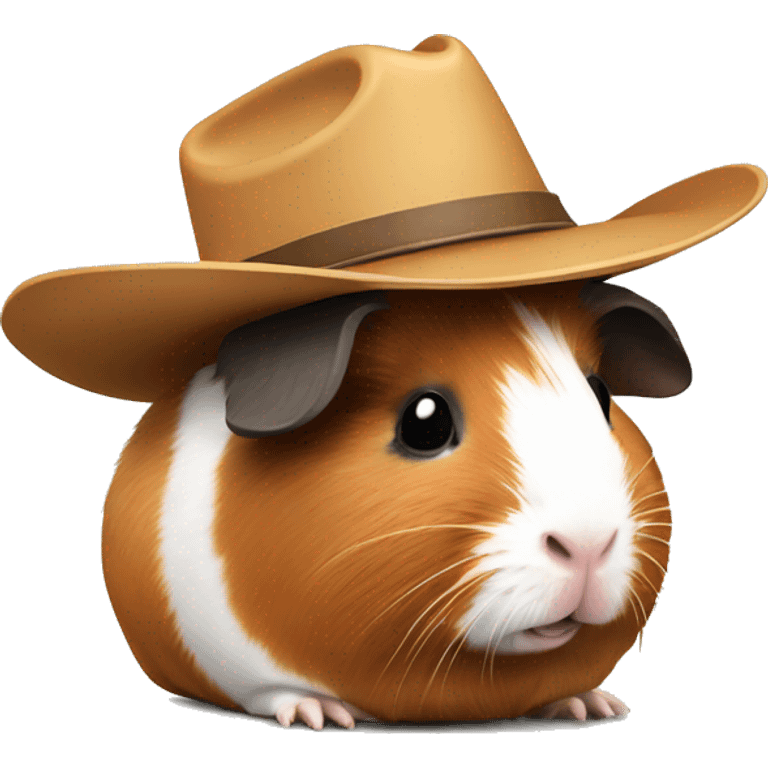 Guinea pig with a cowboy hat emoji