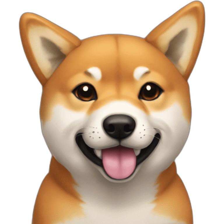 D20 Dice with Shiba Inu ears and nose emoji