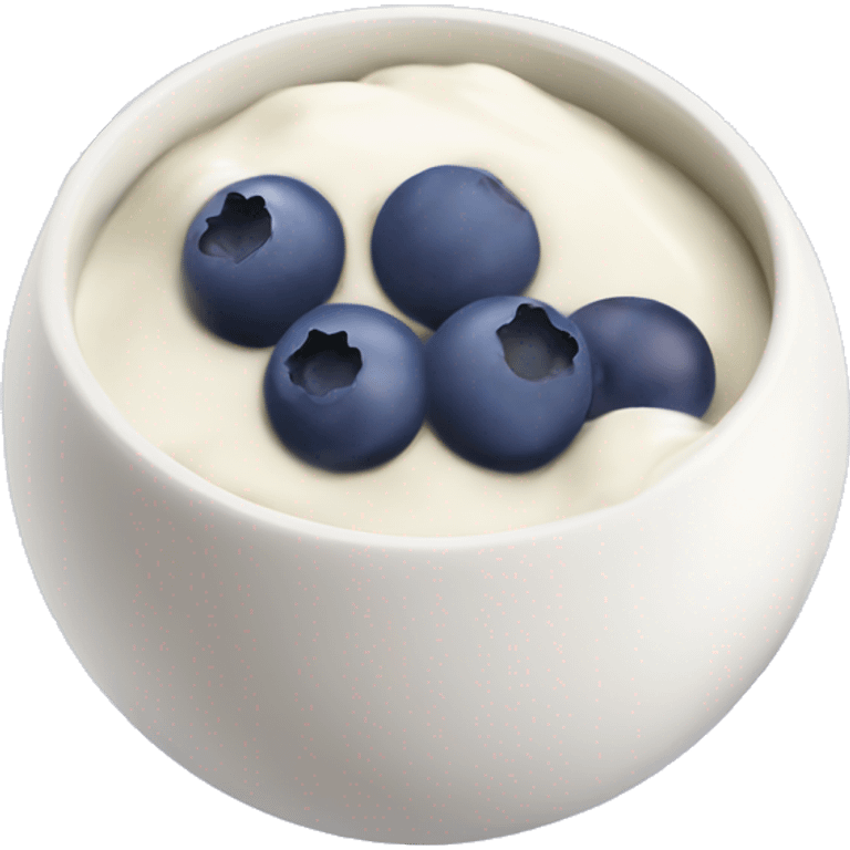 yoghurt bowl with grapes and blueberries emoji