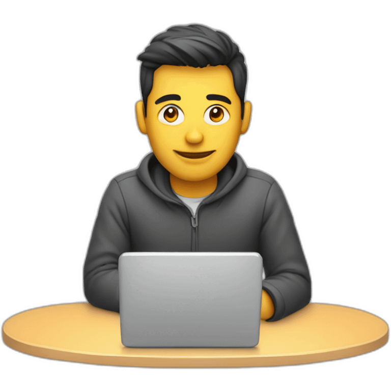 developer typing on computer emoji