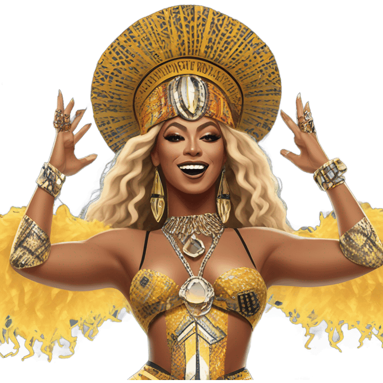 Beyoncé on BeyChella emoji