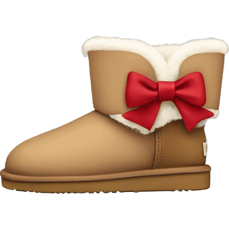 ugg ultra mini with a bow emoji