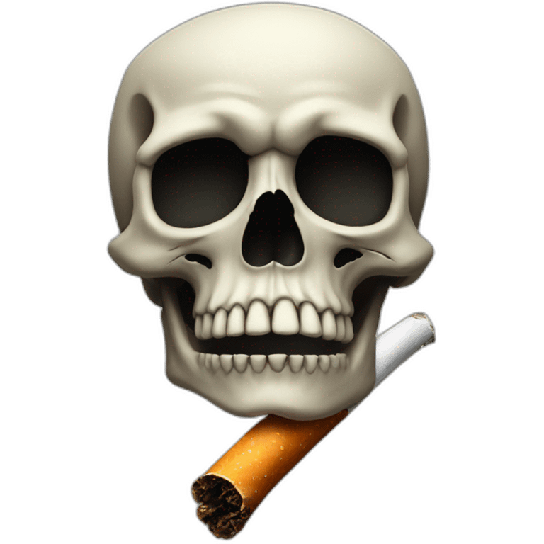 Smoking skull emoji