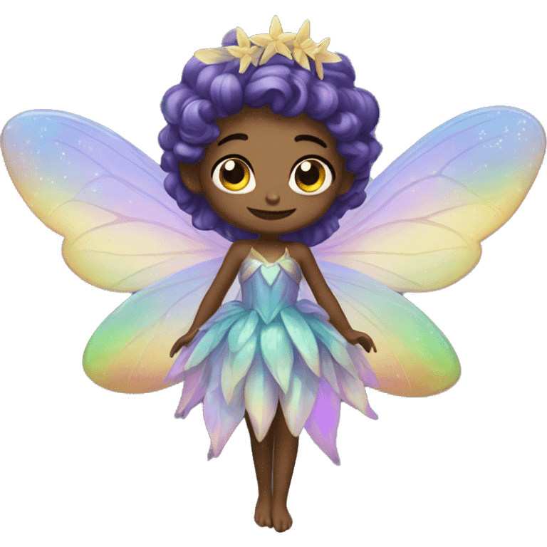 Iridescent fairy emoji